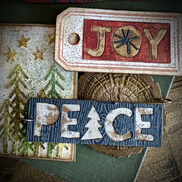 Peace Joy Love Gift Card Holder / Accordion Photo Album Mini Christmas  Scrapbook Gifts Under 10 Dollars Stocking Stuffer Mini Album 